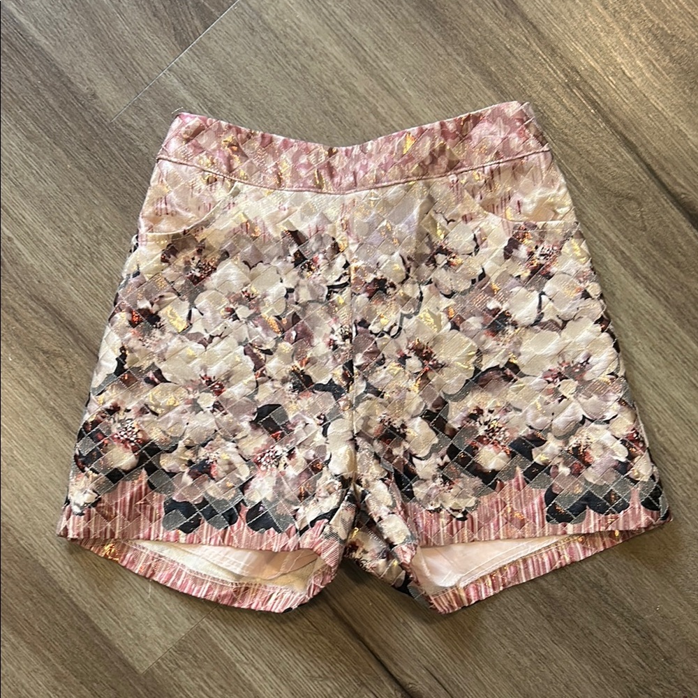 Urban Outfitters High Waist Brocade Shorts